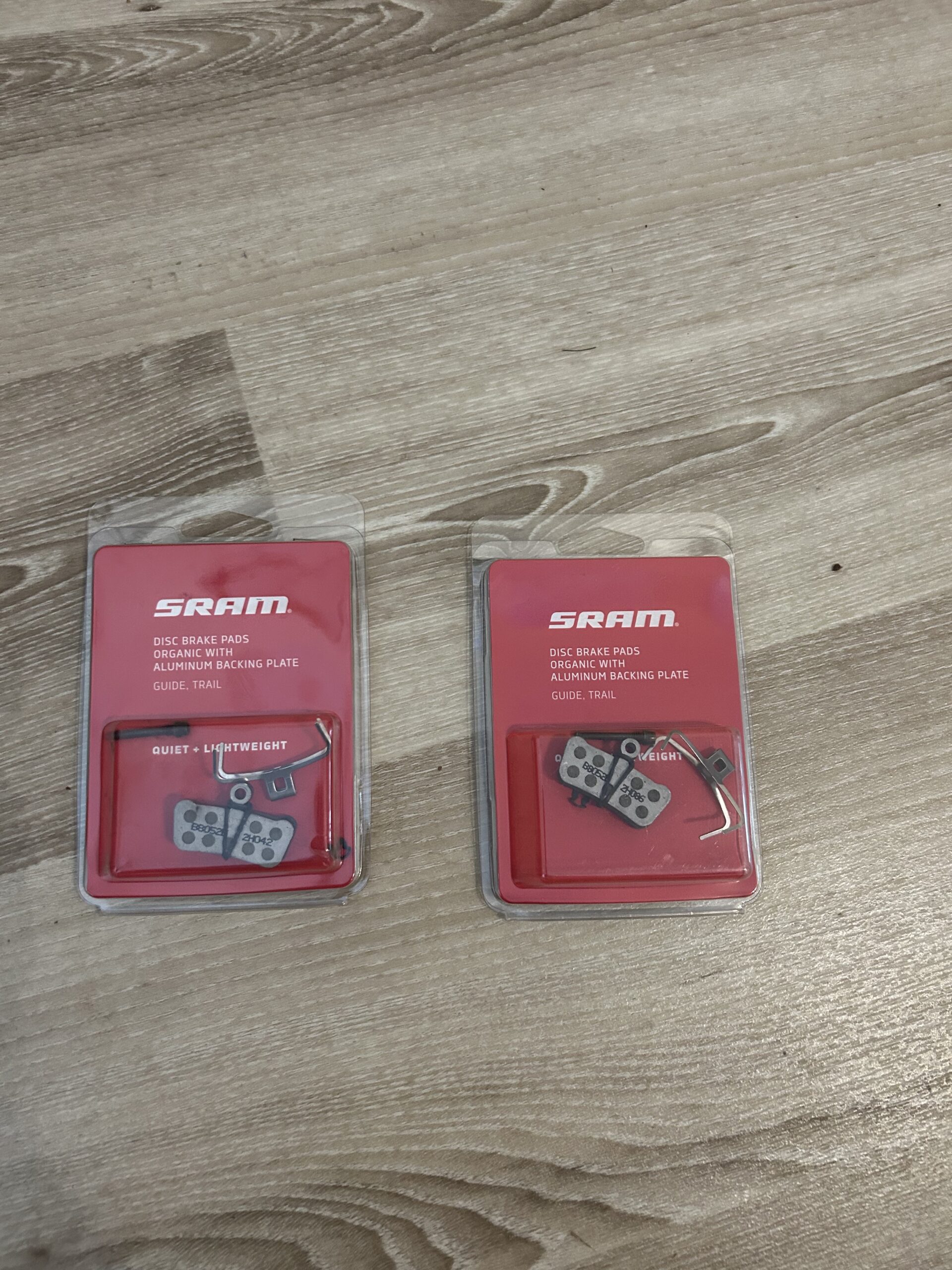 SRAM disc brake pads, 2 sets, organic – type guide, trail