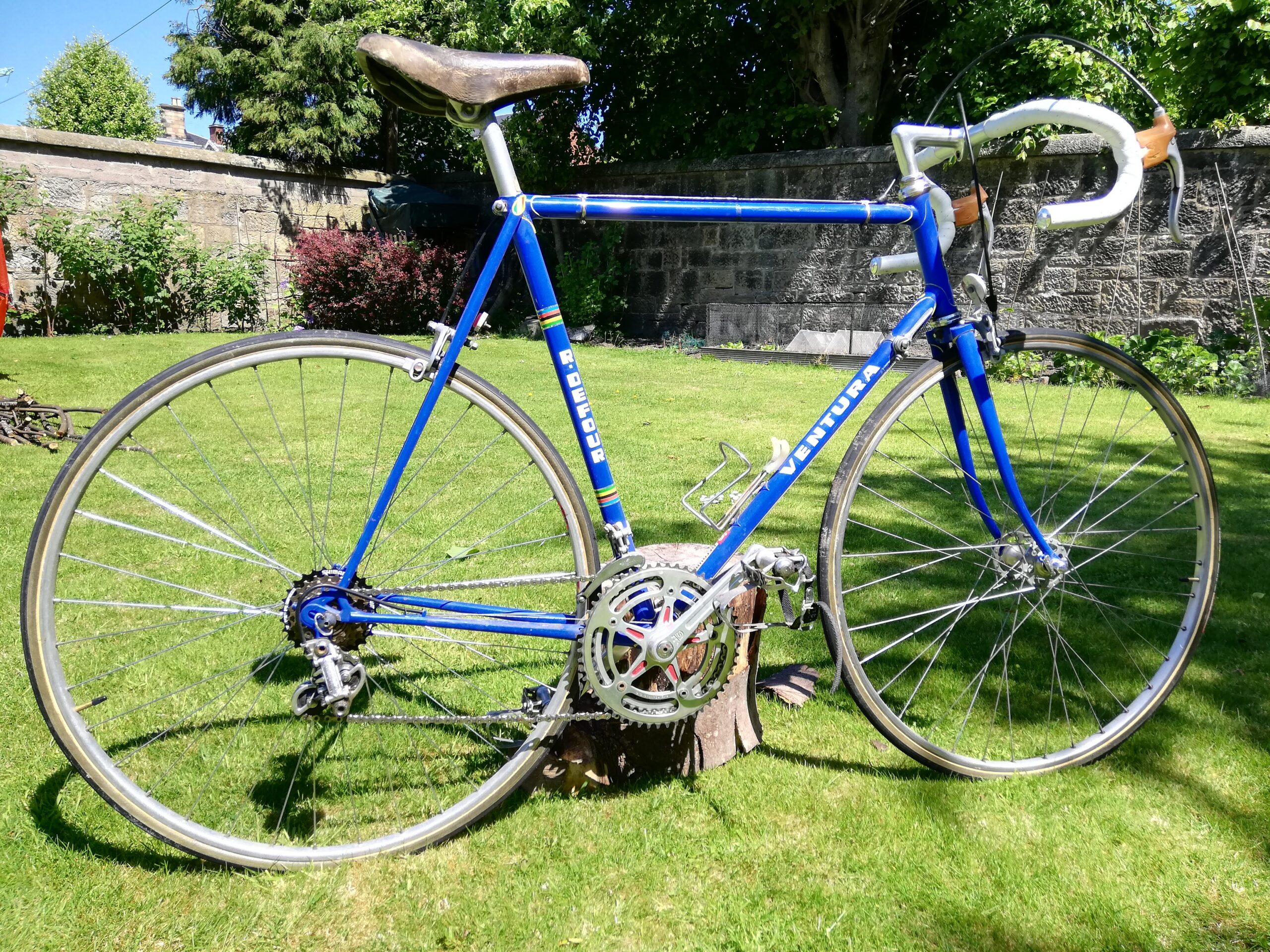 Retro road bike Ventura with Campag Nuovo Record