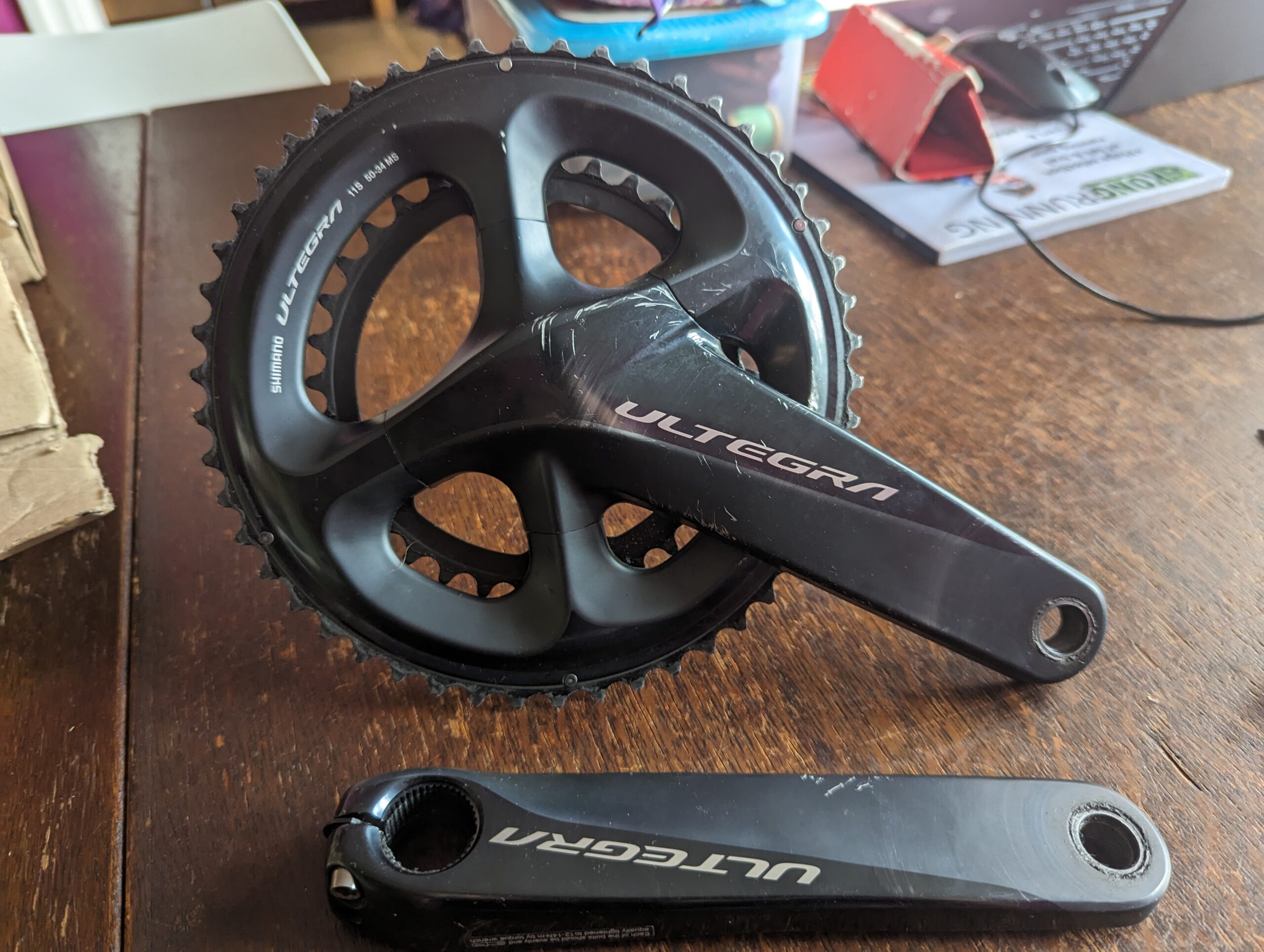 Ultegra R8000 Chainset , cassette & Selle Italia SLR saddle -just inspected