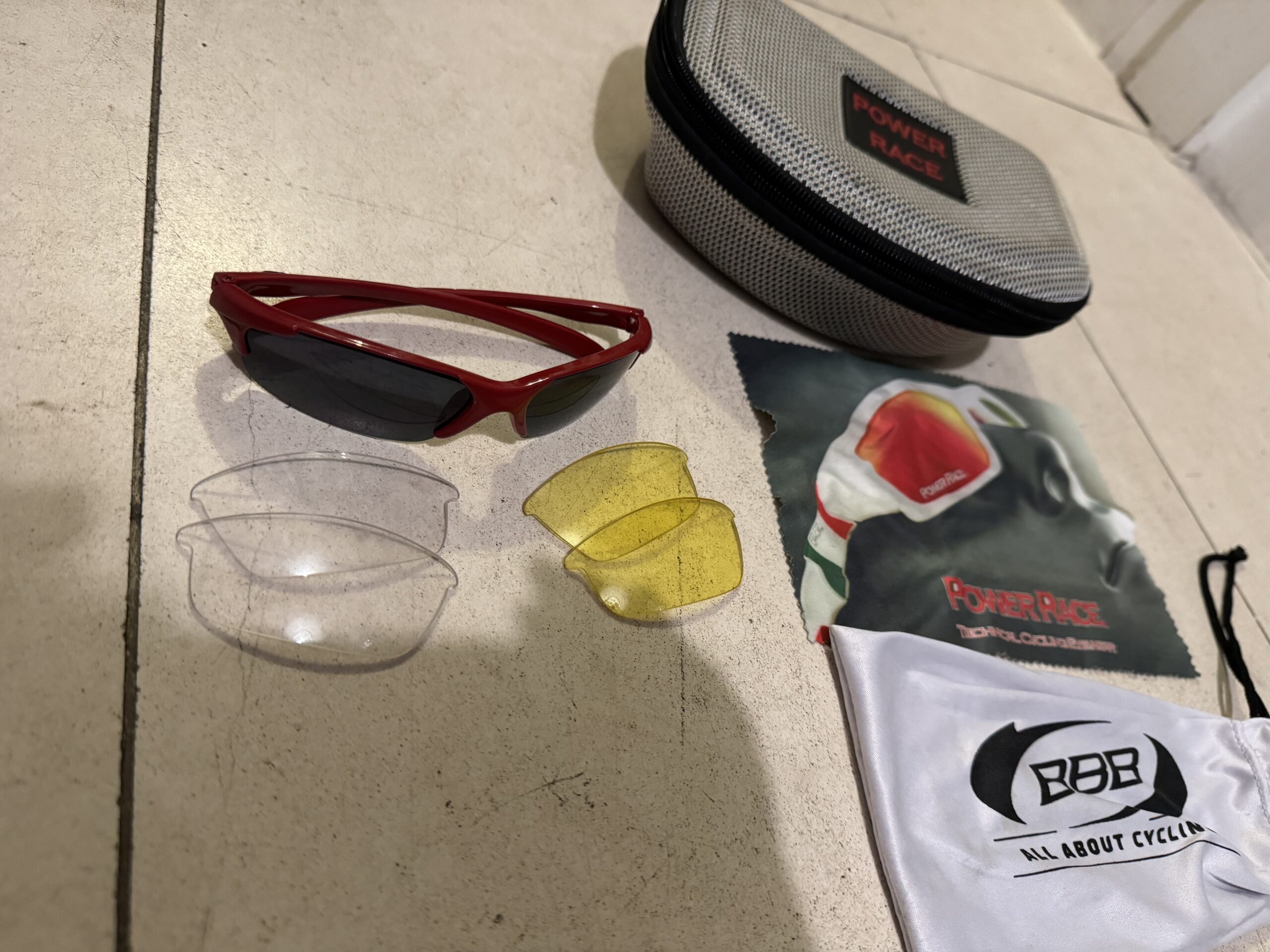 Triple lens BBB kids cycling glasses