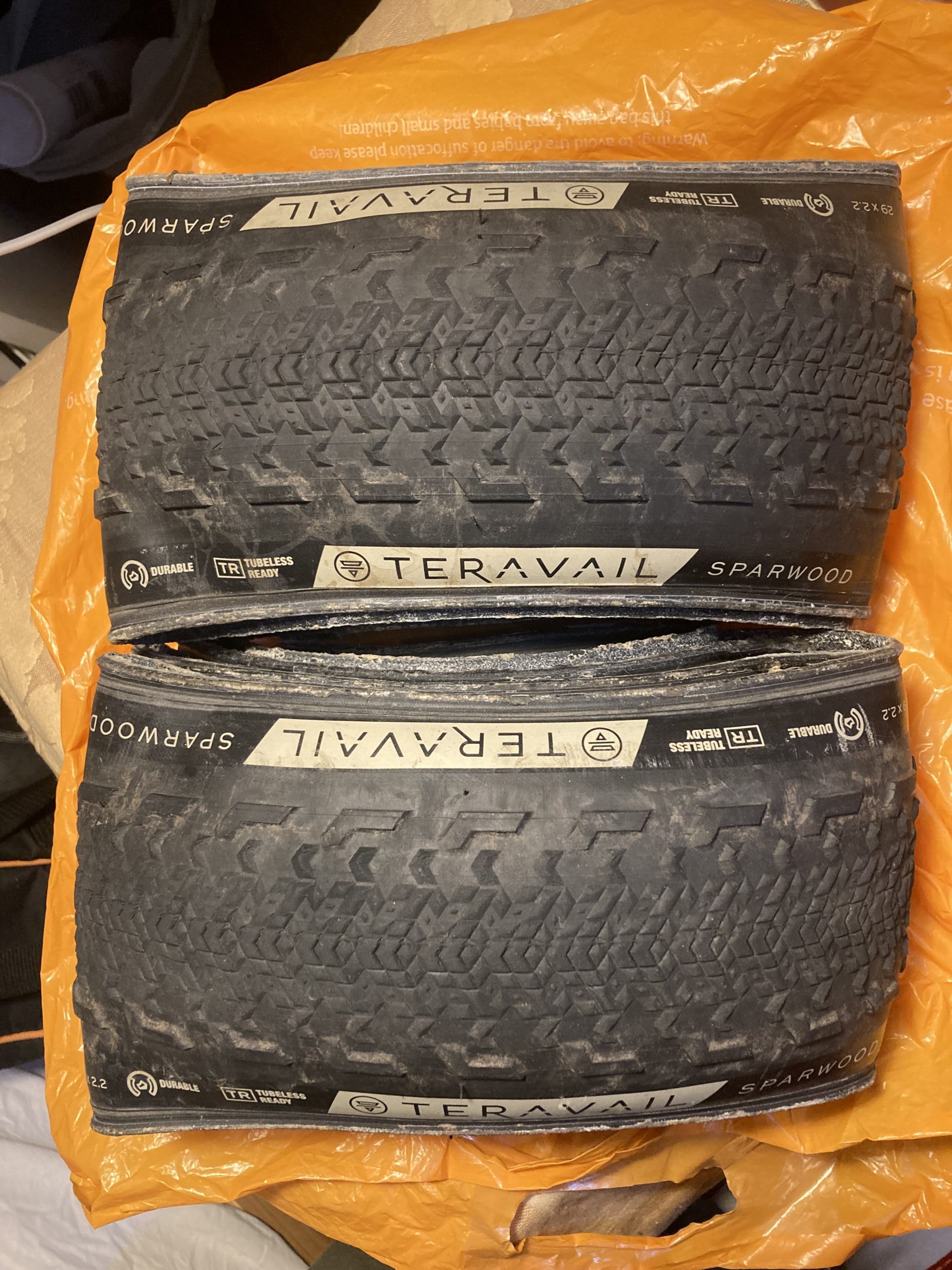 Teravail Sparwood’s, 29 x 2.2″, fast and tough tyres