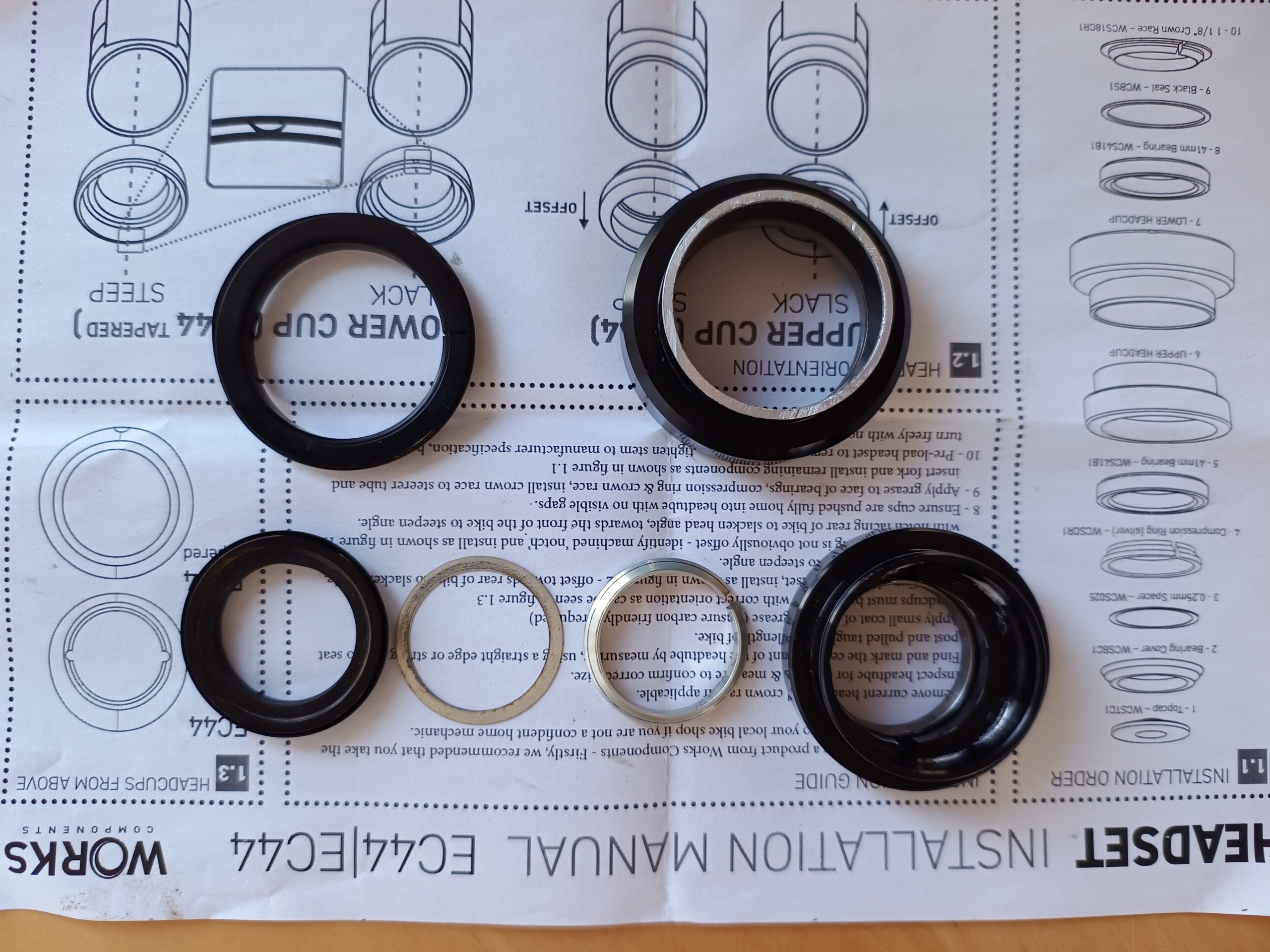 Works Components 2° headset – 2 rides old!