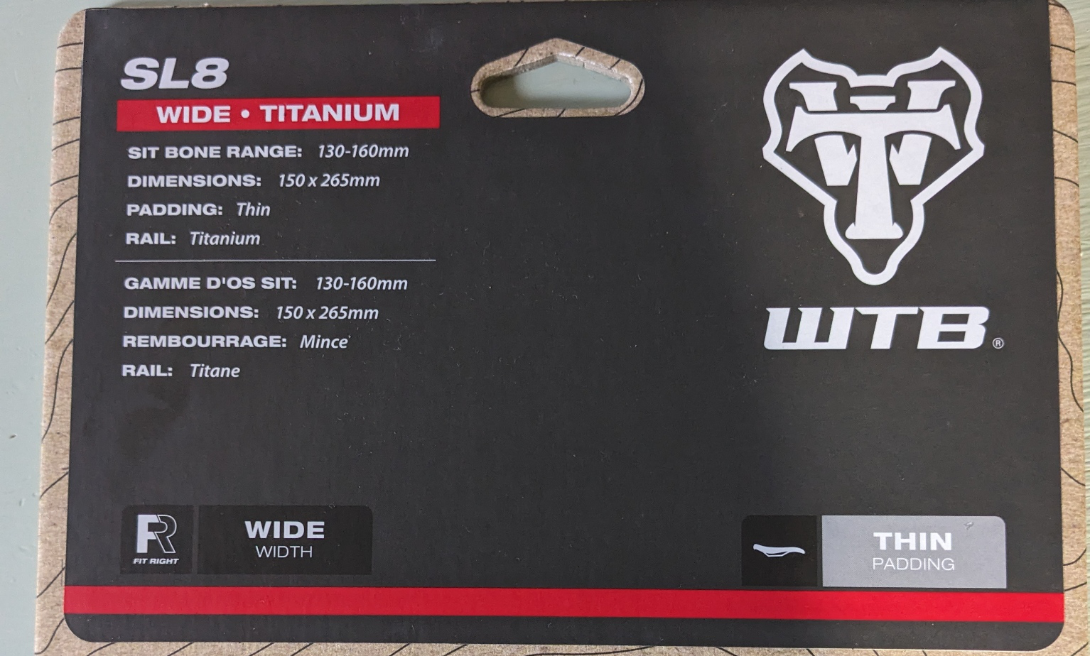 WTD: WTB SL8 titanium Wide