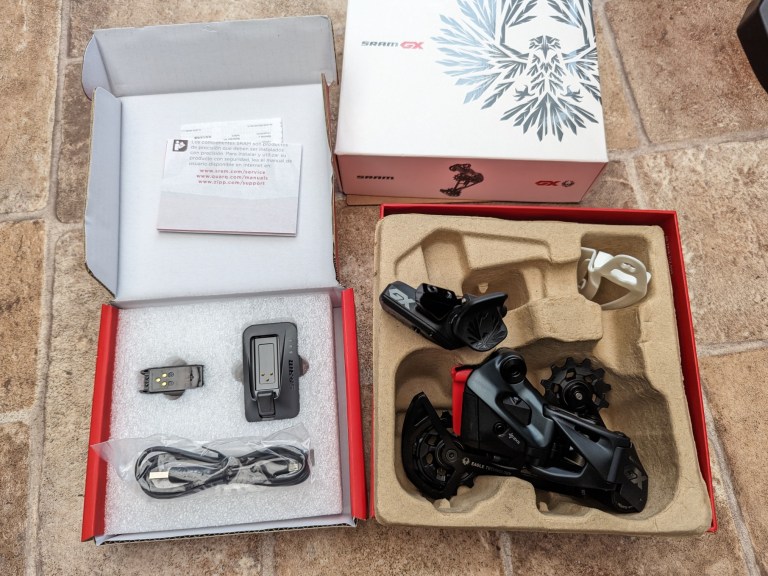 SRAM GX AXS mech, shifter & charger
