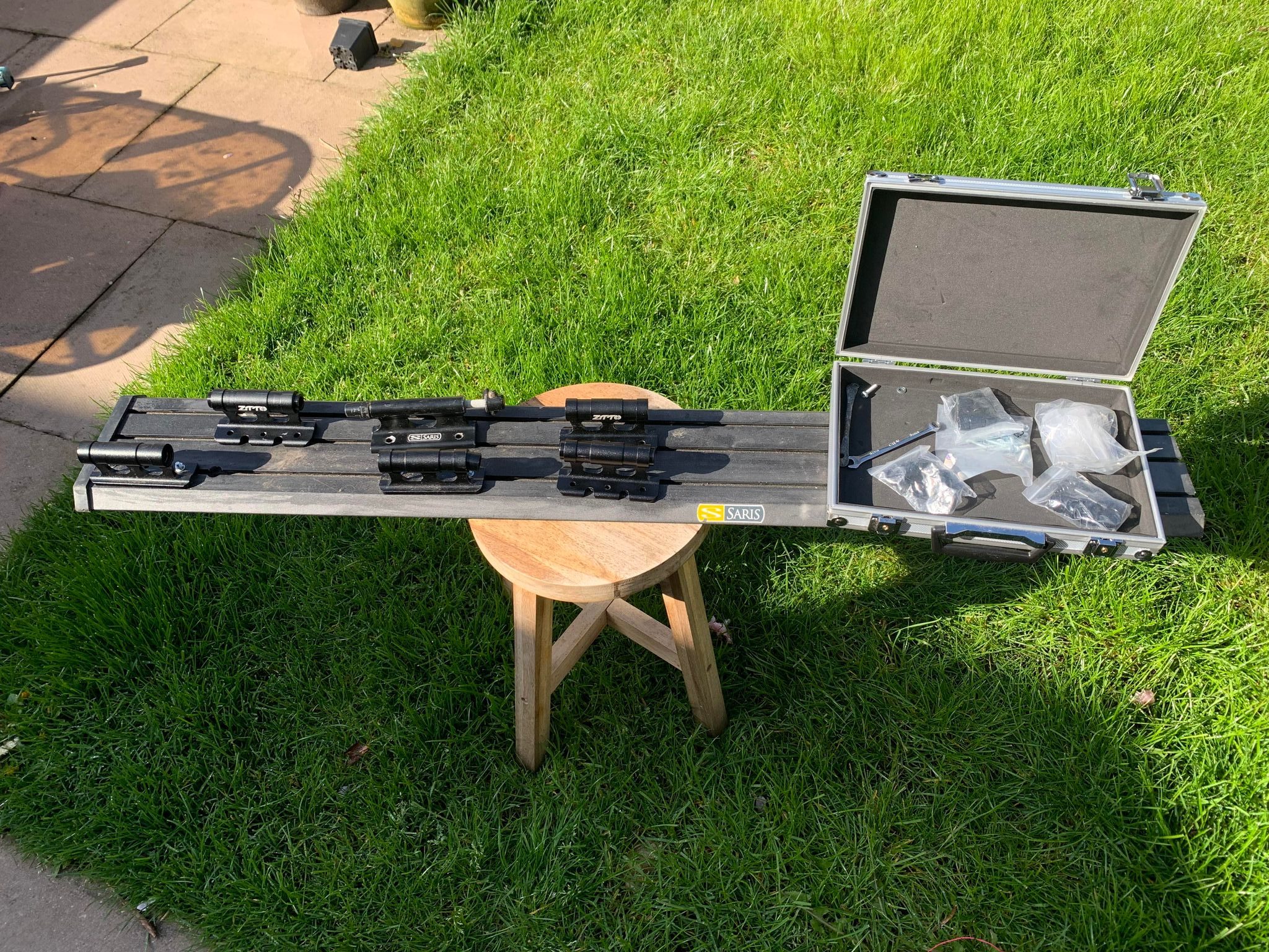 Saris Traps inside van bike rack