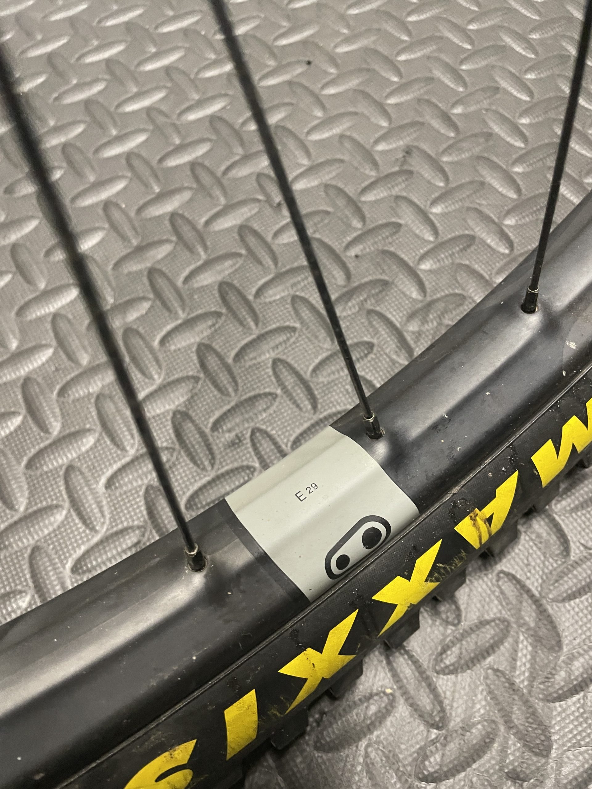 Big and stiff. 29 Crank Brothers synthesis wheelset