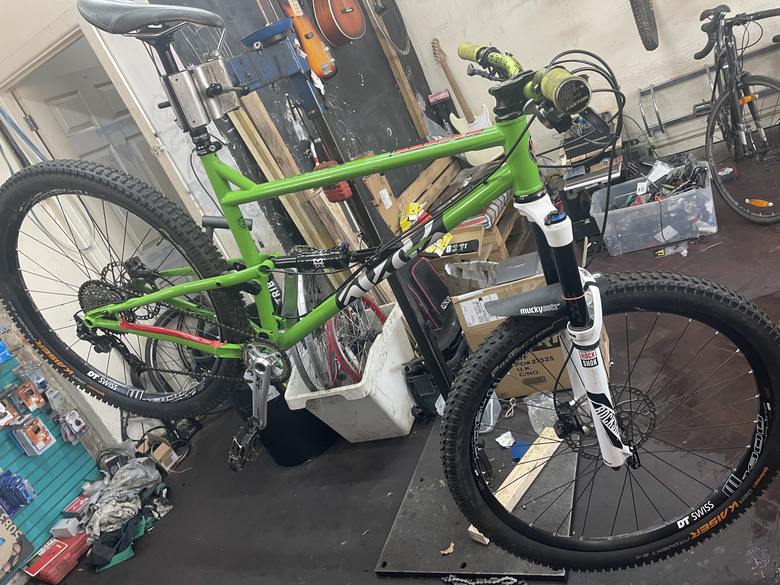 Cotic RocketMax Gen 2 (i think) XL, XFusion Shock, DTswiss, Pikes etc