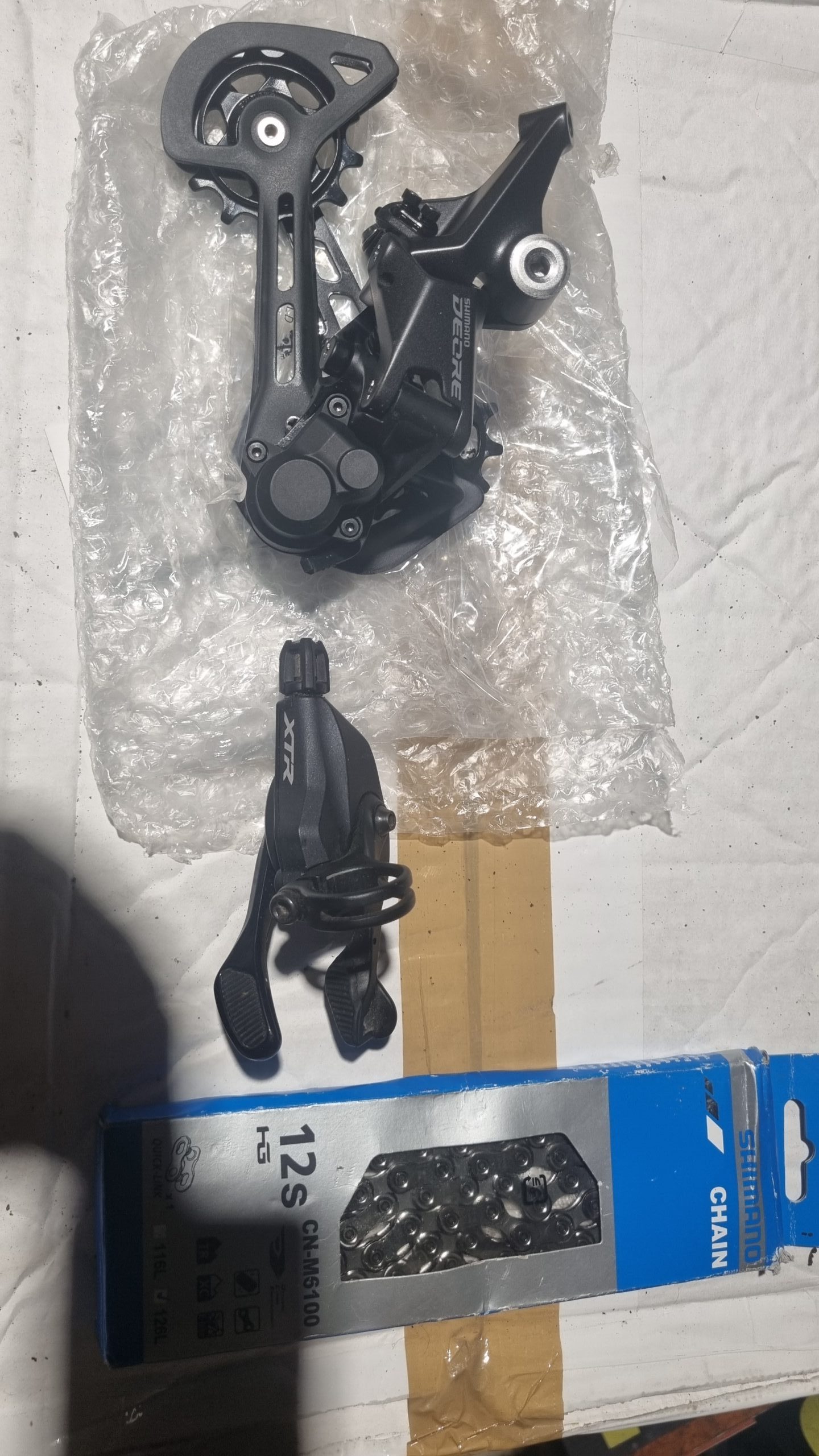 Shimano 12spd drive train, with cassette some new.