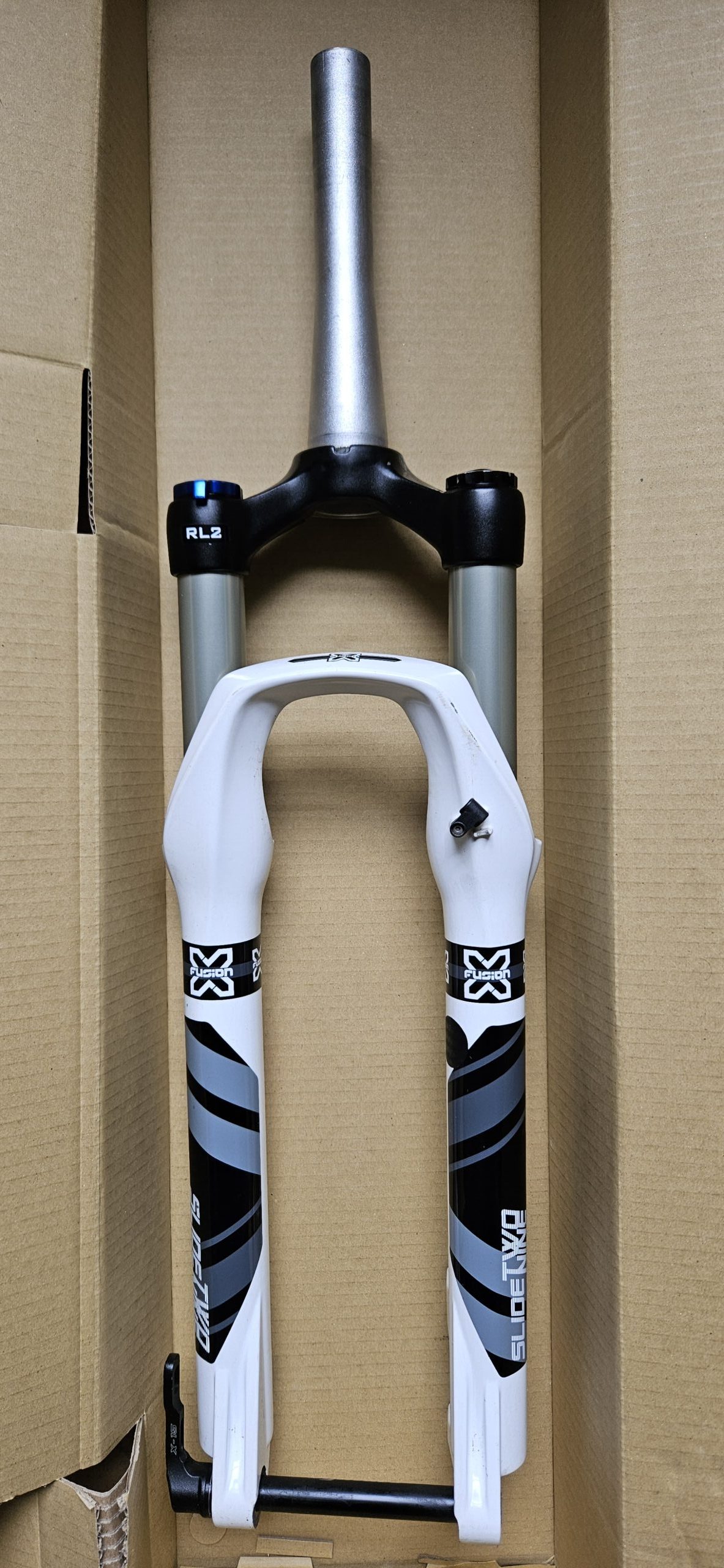Sold – £68 X-Fusion Fork Slide Two Nine 29 RL2 Thru Axle Tapered Non Boost
