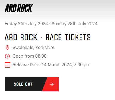 3 Tickets for Ard Rock Sport Enduro 2024