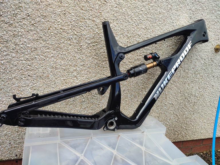 XXL Mega 290 Framset with new rear triangle and 2024 Fox X2