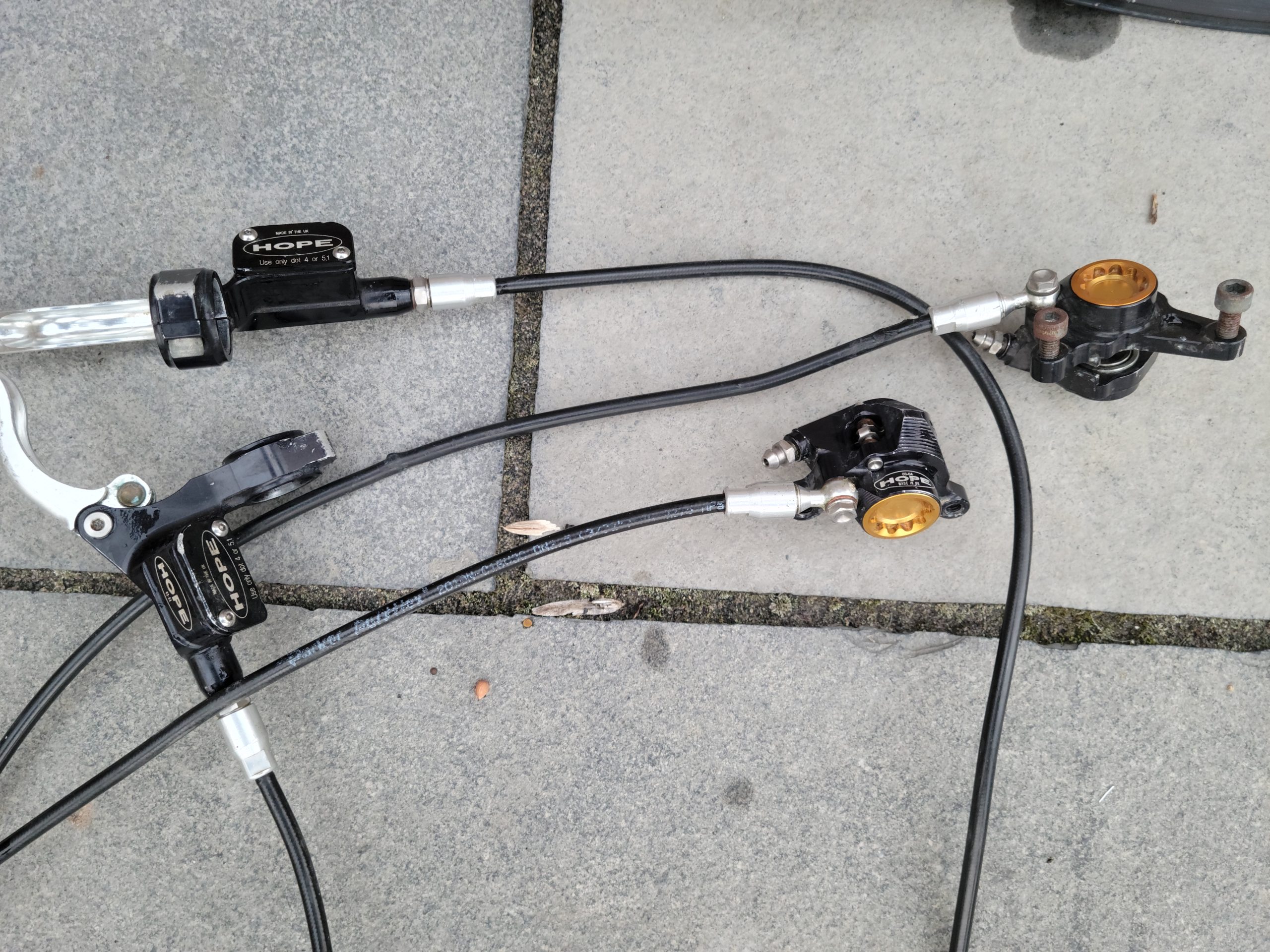 Hope Mono Mini Brakeset Front & Rear Hydraulic Disc Brakes