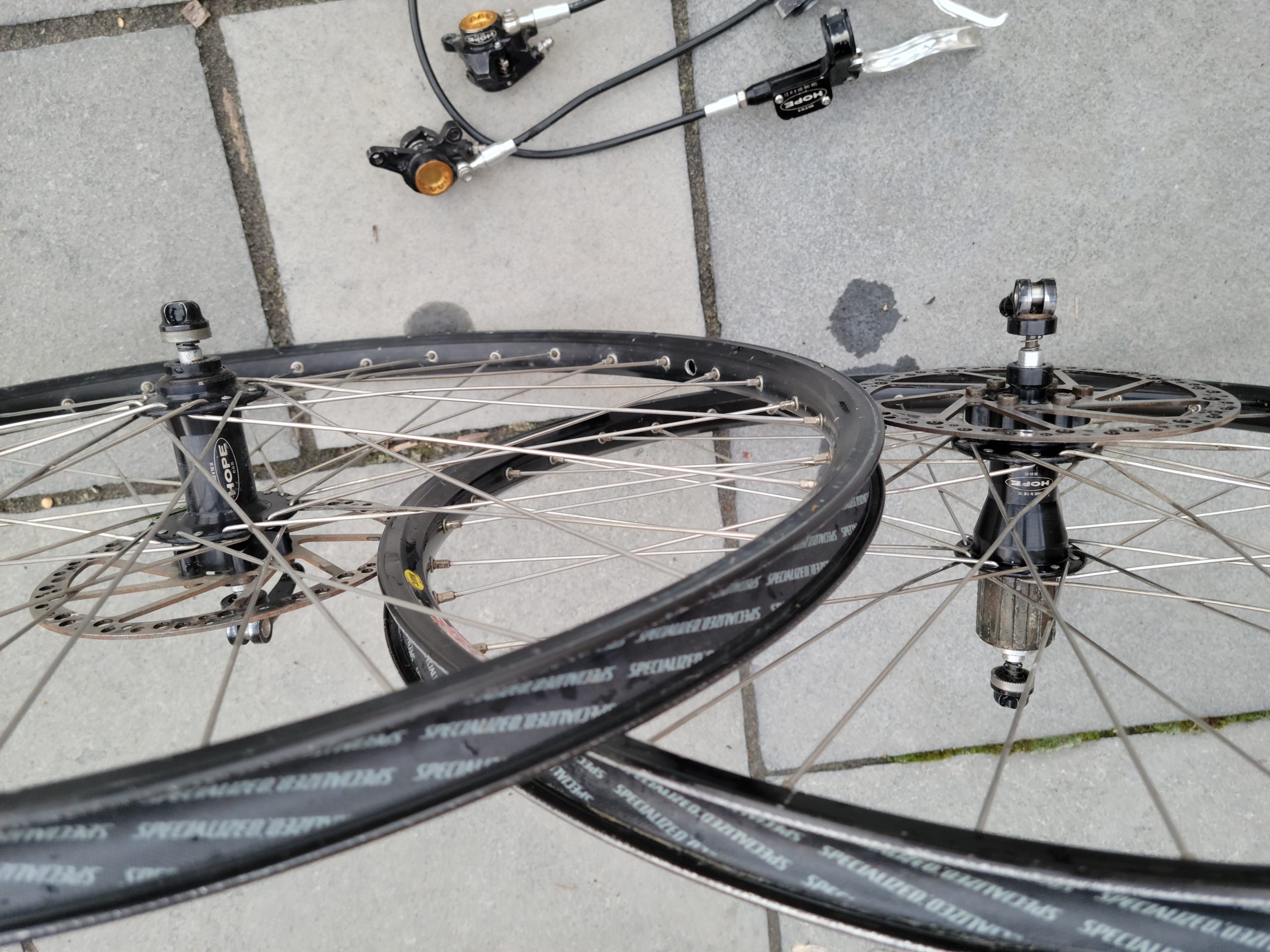 Hope XC hubs with Hope Quick Release on Mavic F219 Rims