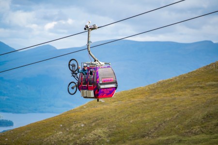 nevis range gondola with saracen branding