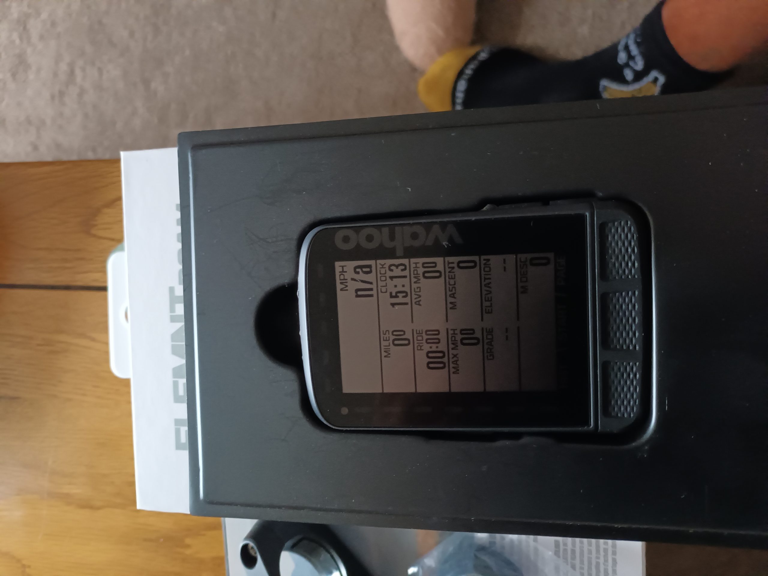 Wahoo Elemnt Roam.  used for 3 hours.