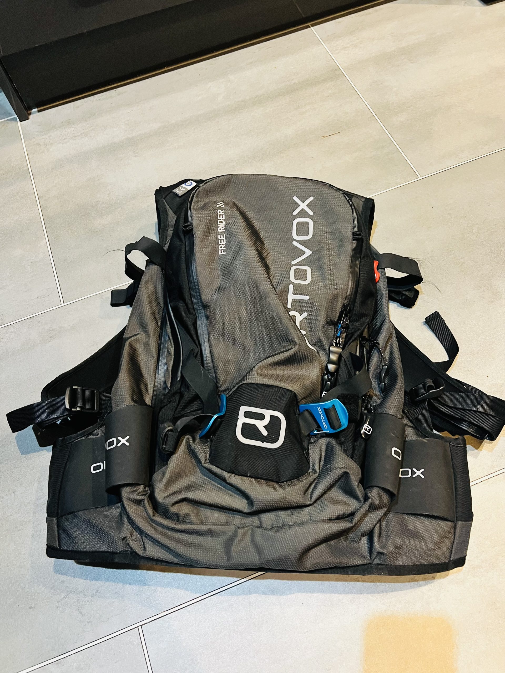 Ortovox free rider 26L backpack with back protector