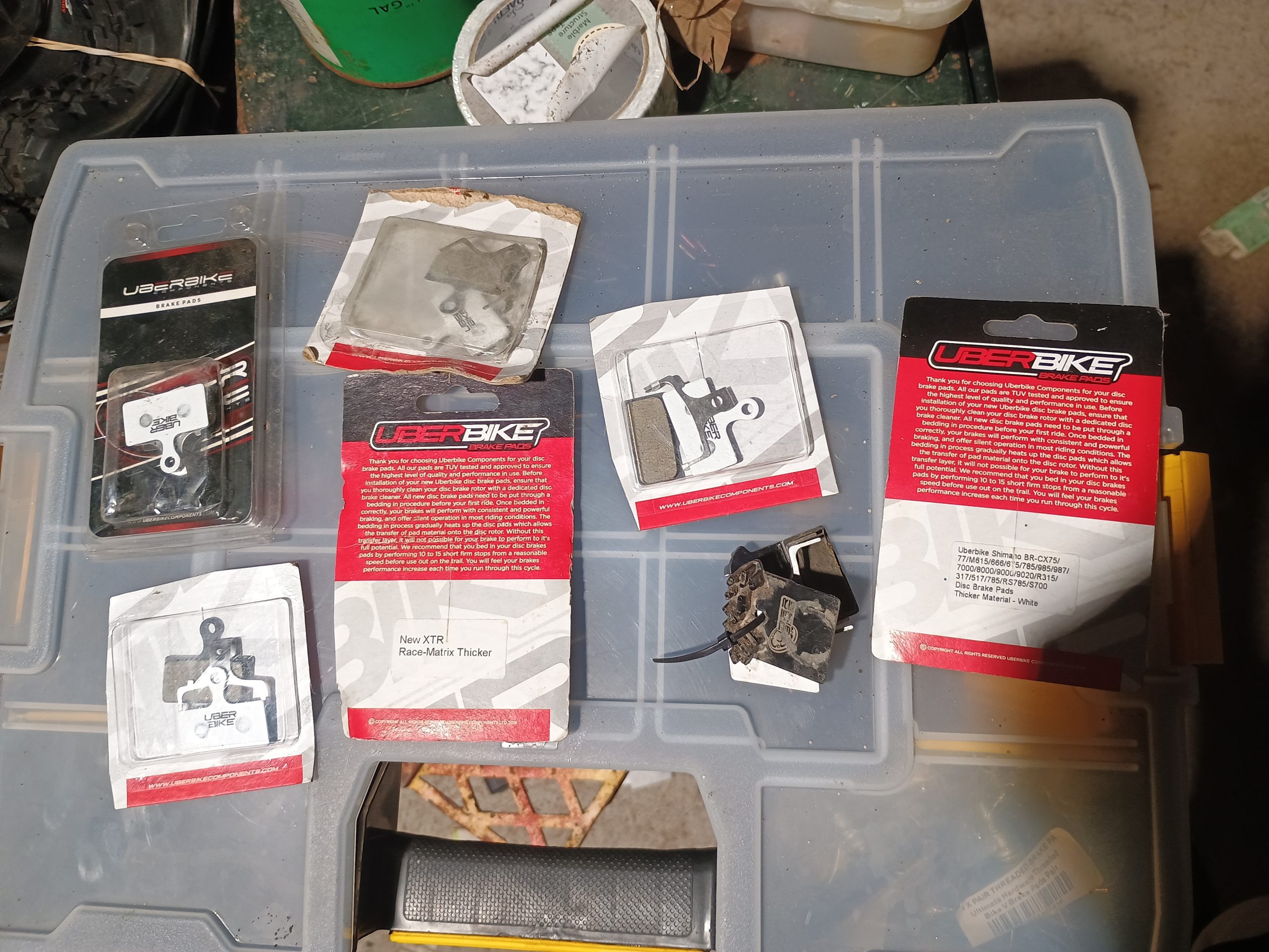 7 Pairs of race matrix pads for Shimano 2 pot