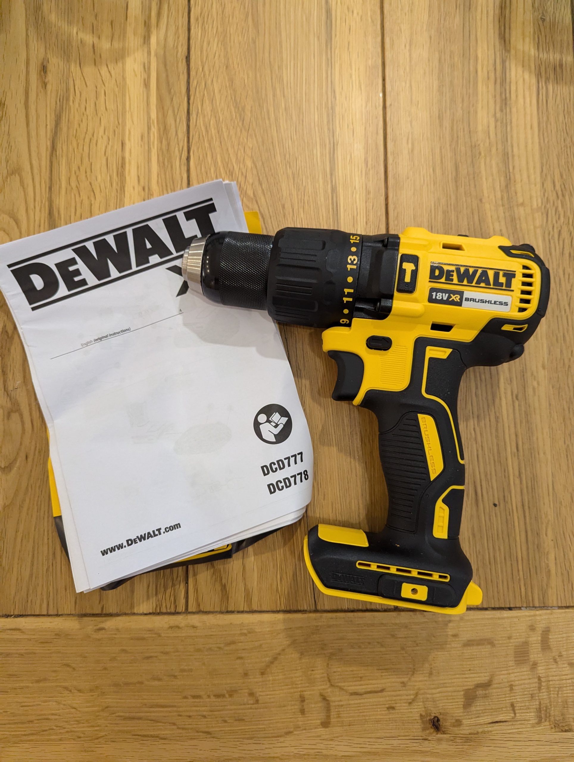 DeWalt DCD778 drill. Bare unit