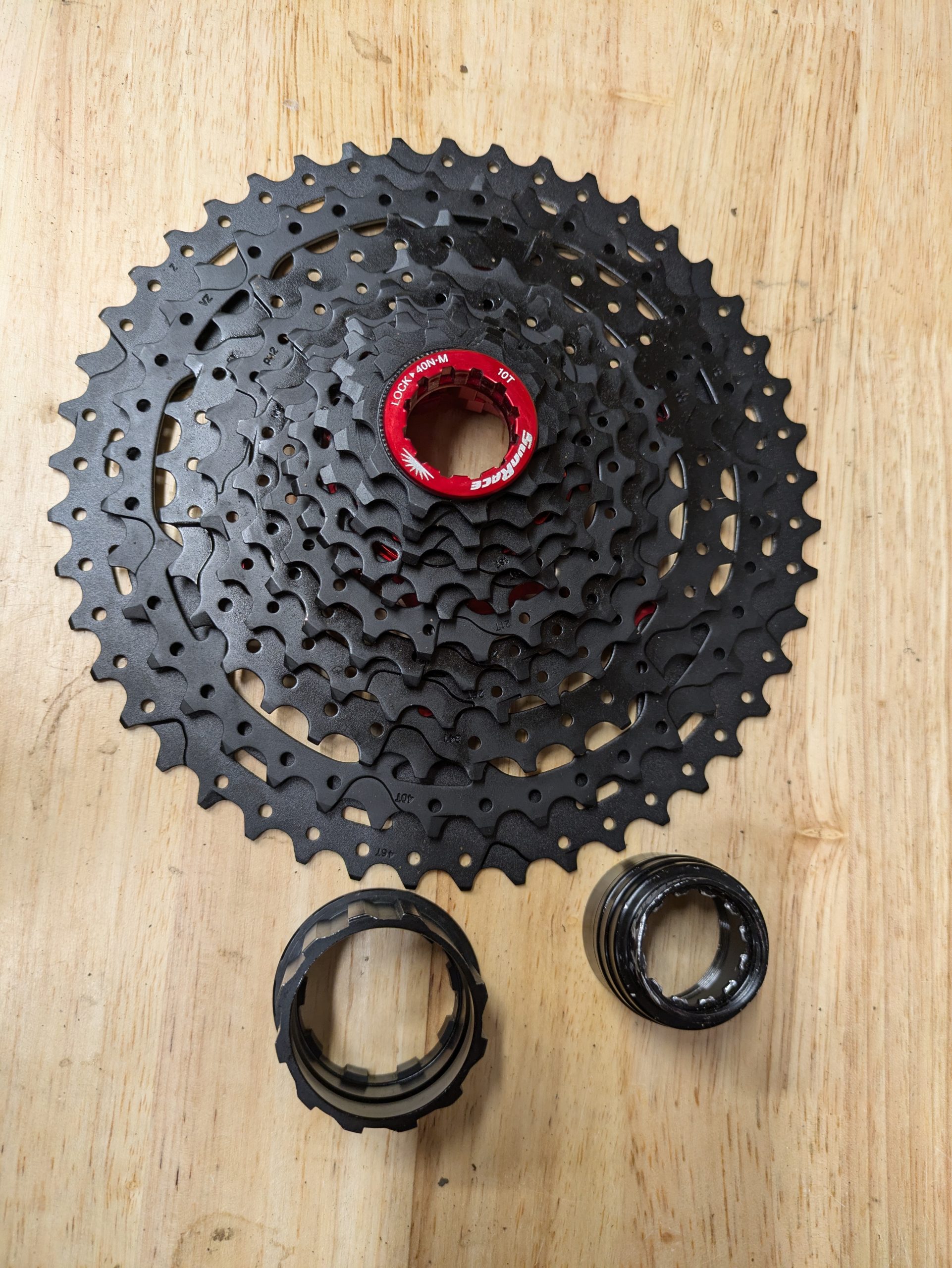 Sunrace MX9 10-46t cassette cogs