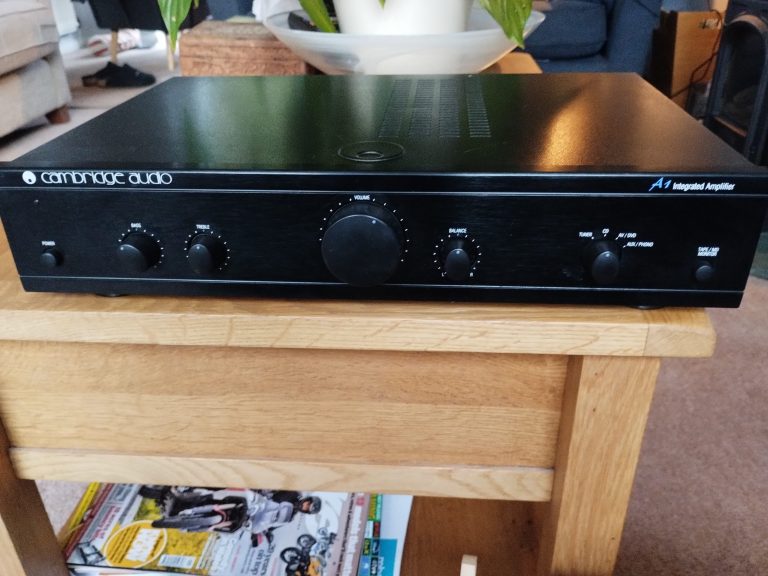 Hi-Fi separates; NAD CD player and Cambridge Audio amp.