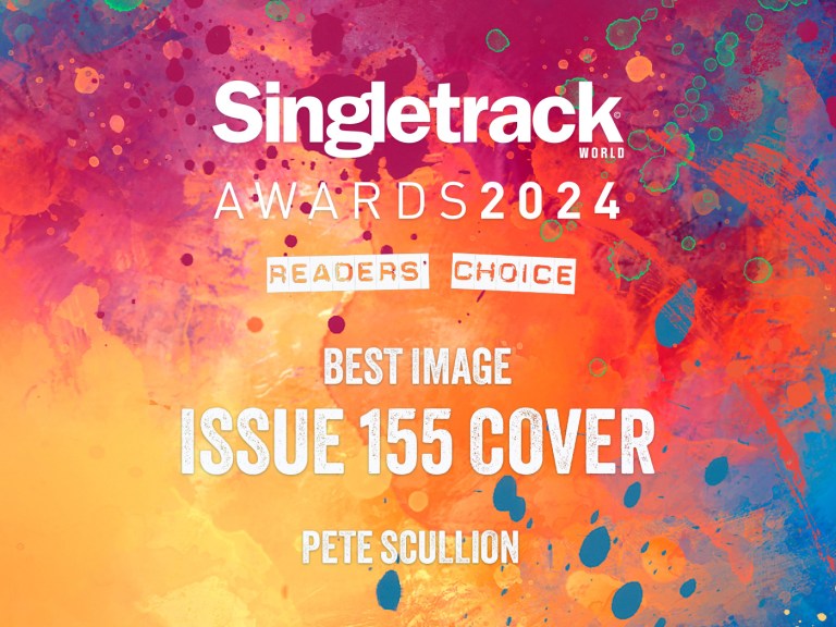 Best Image of 2024: Singletrack Issue 155 Cover by Pete Scullion