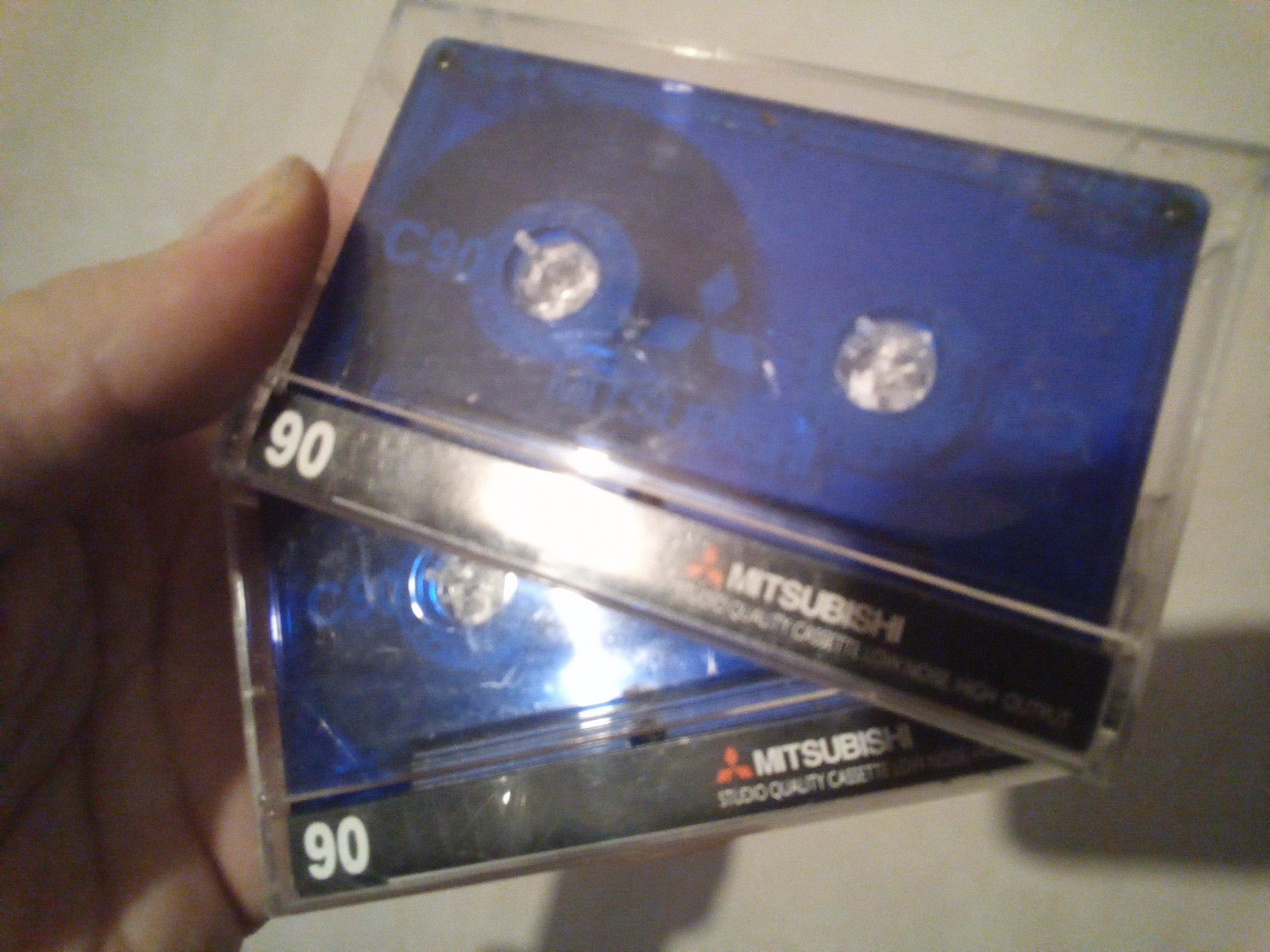 Free – 2 blank new Mitsubishi C90 cassette tapes