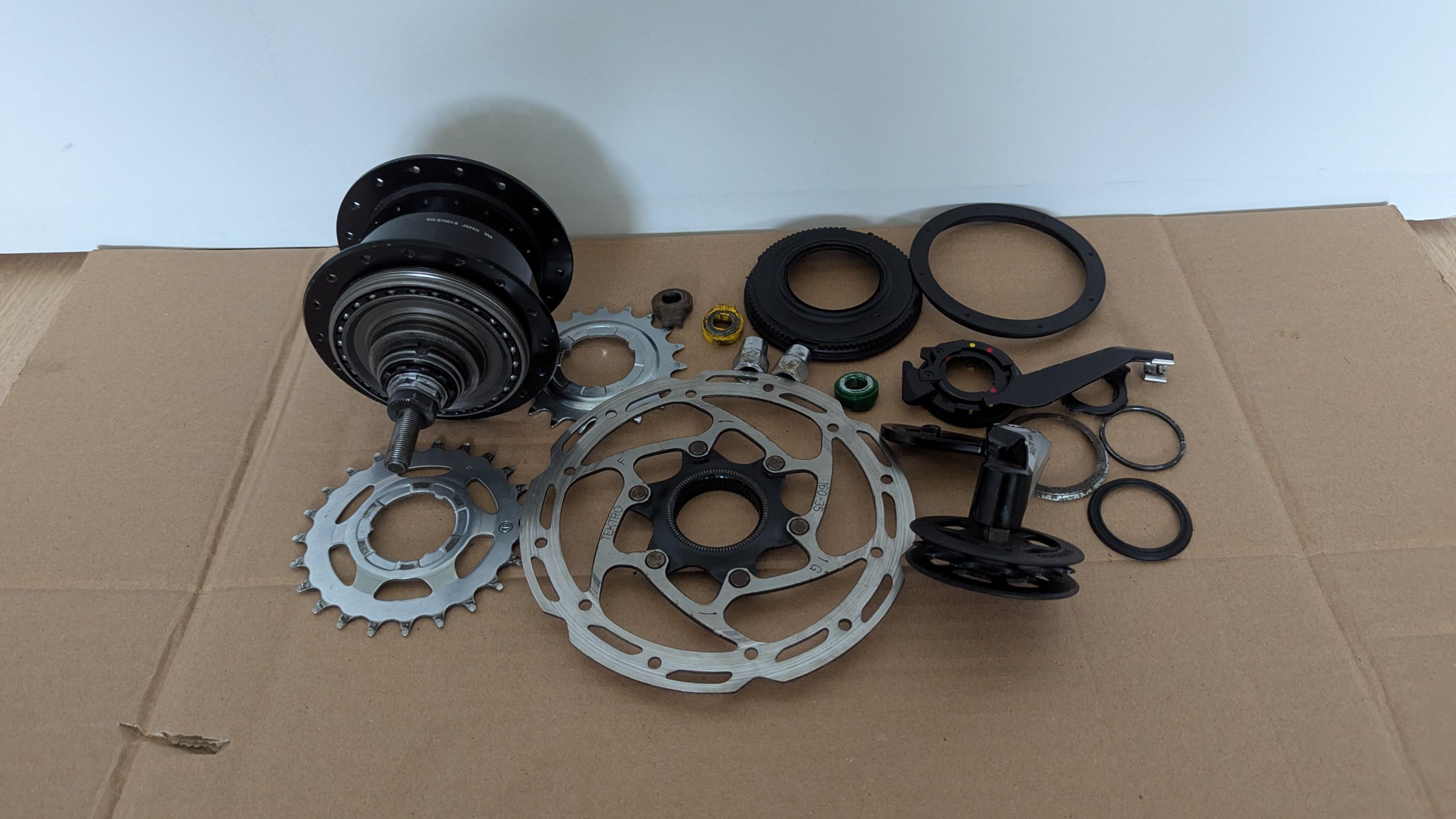 Alfine 8 32h hub and extras