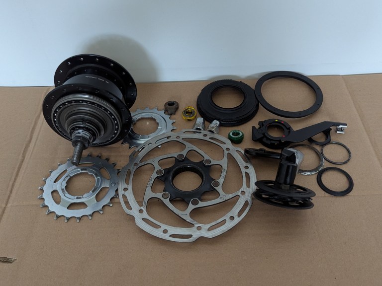 Alfine 8 32h hub and extras