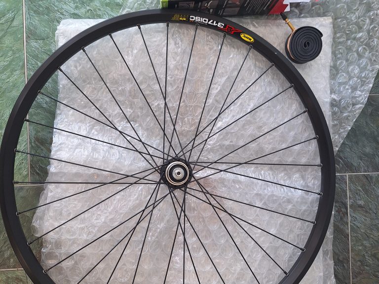 Shimano XT/Mavic XM317 Front Wheel 26″ inch, QR, Disc + Stans Rim Tape 26″