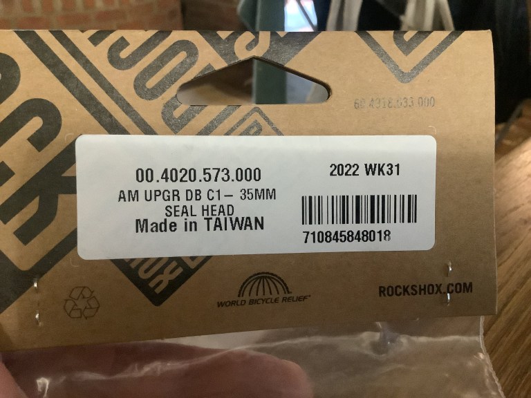 Rockshox seal head upgrade and damper