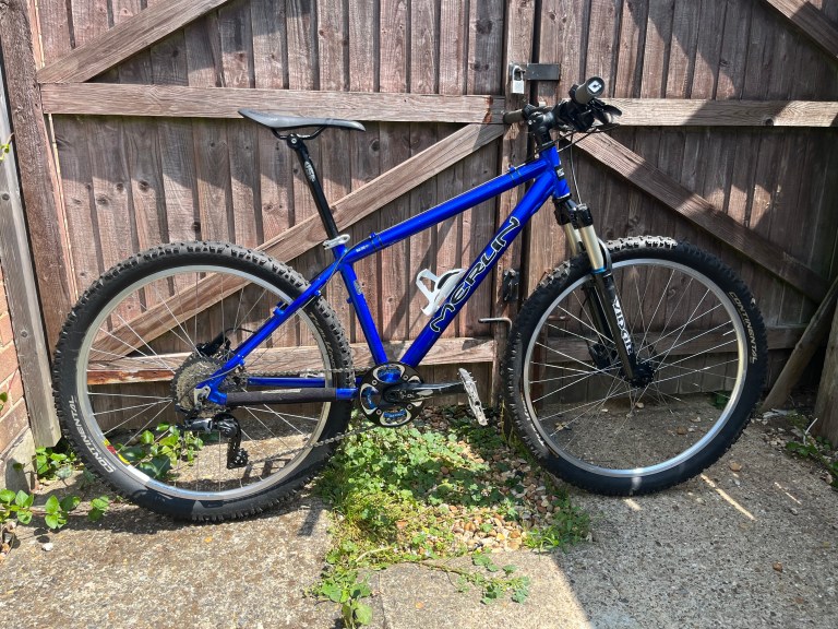 16” frame, 26” wheels, £50. Ideal bike for a kid/teenager