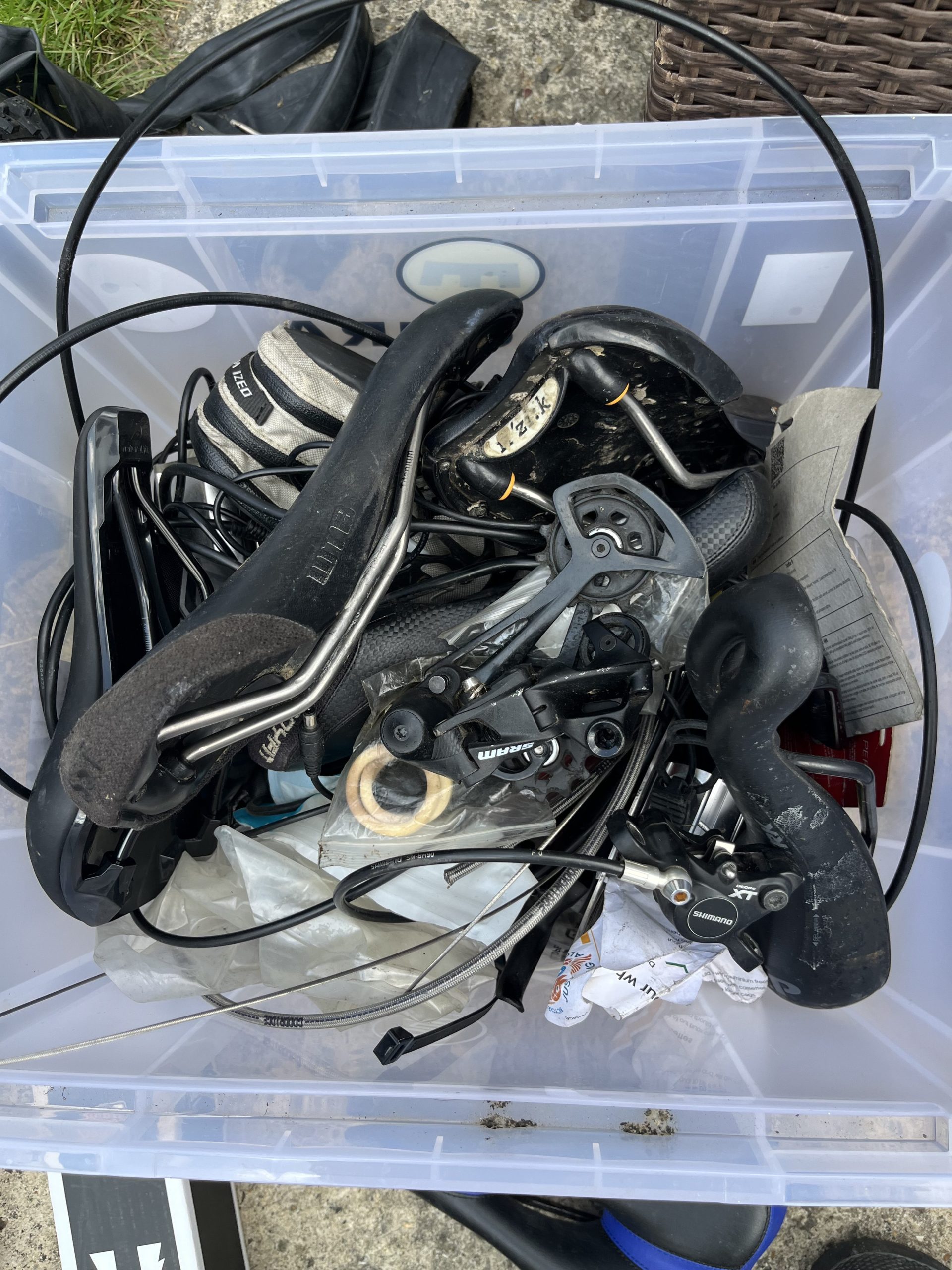 Loads of stuff- Dropper, tyres, brakes, gears, grips, stems, fork bits, wheels, etc