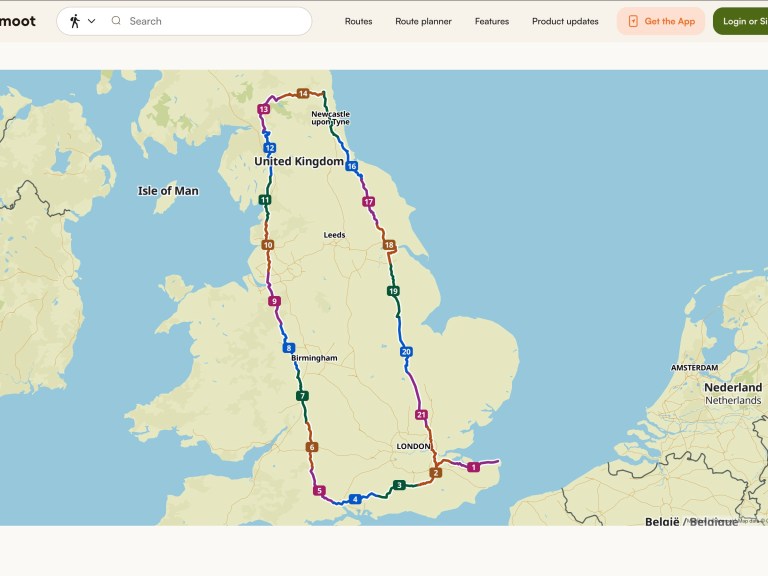 1,044 mile cycling litter-pick in shape of a Lucozade bottle