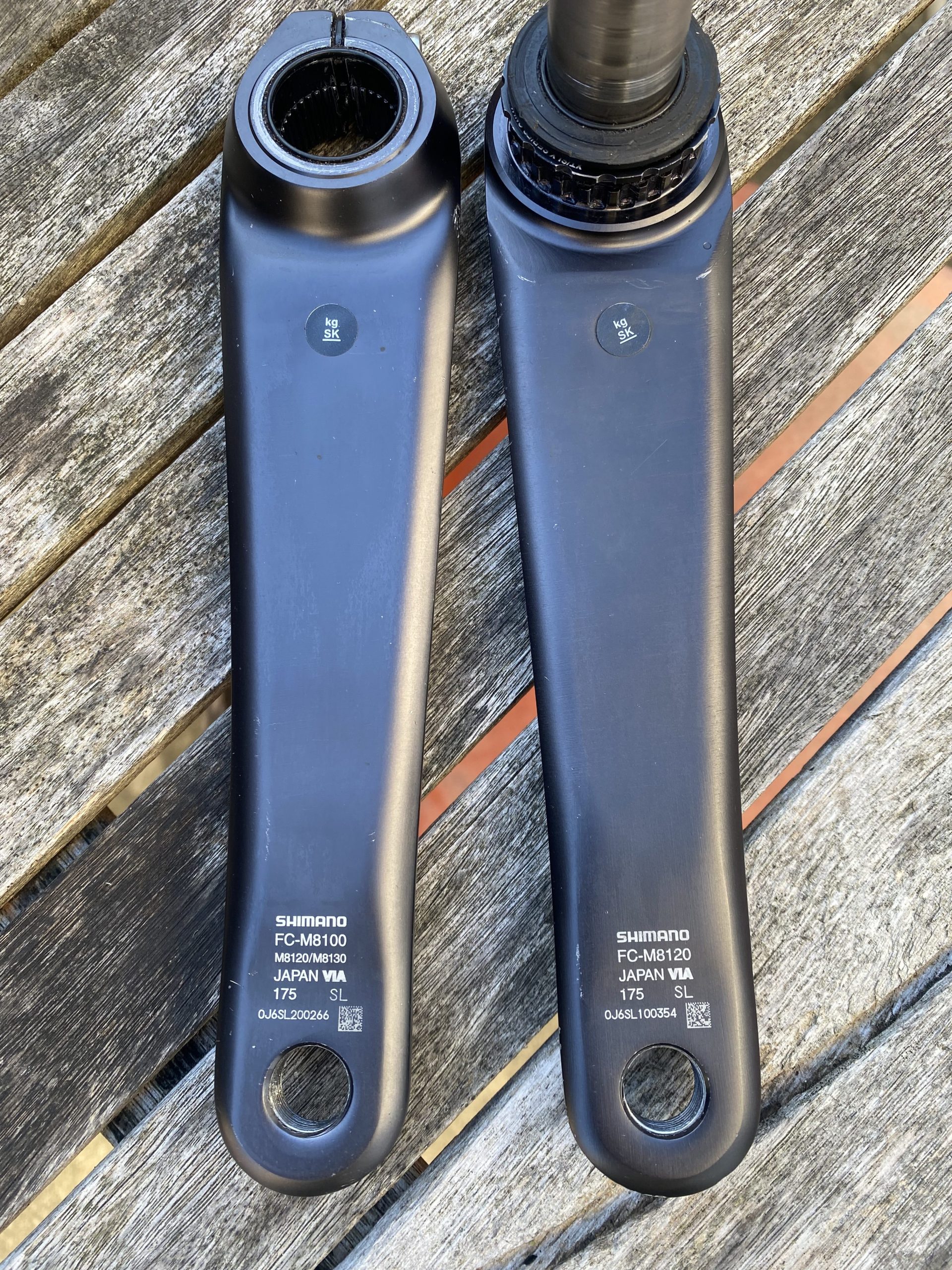 Shimano XT boost cranks