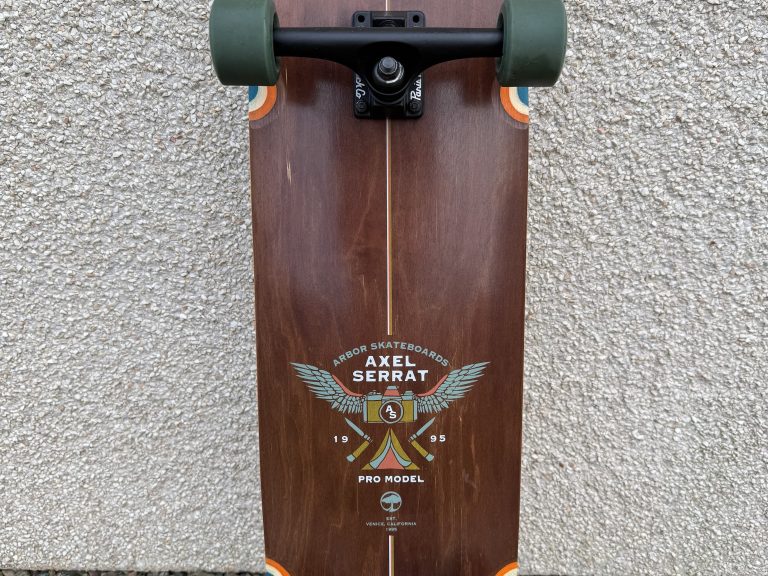 Arbor Crosscut 34″ Axel Serrat signature model. Complete skateboard