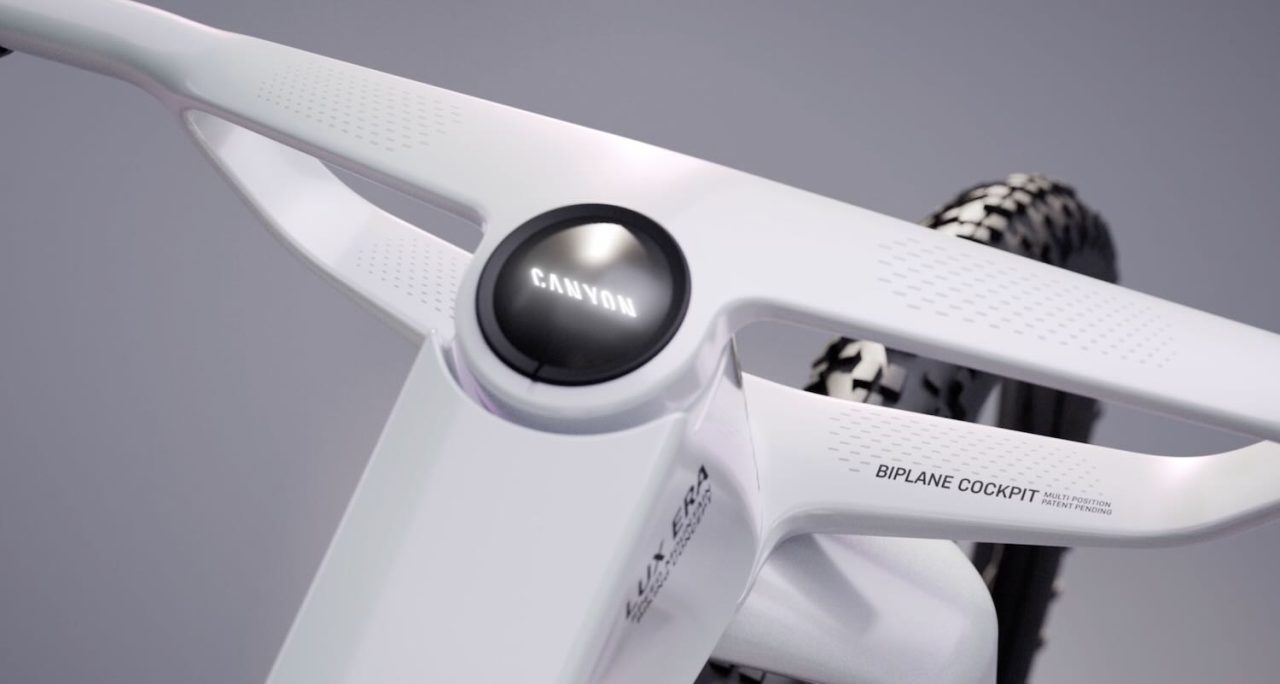 Canyon Lux Era concept bike with biplane cockpit and upside-down fork
