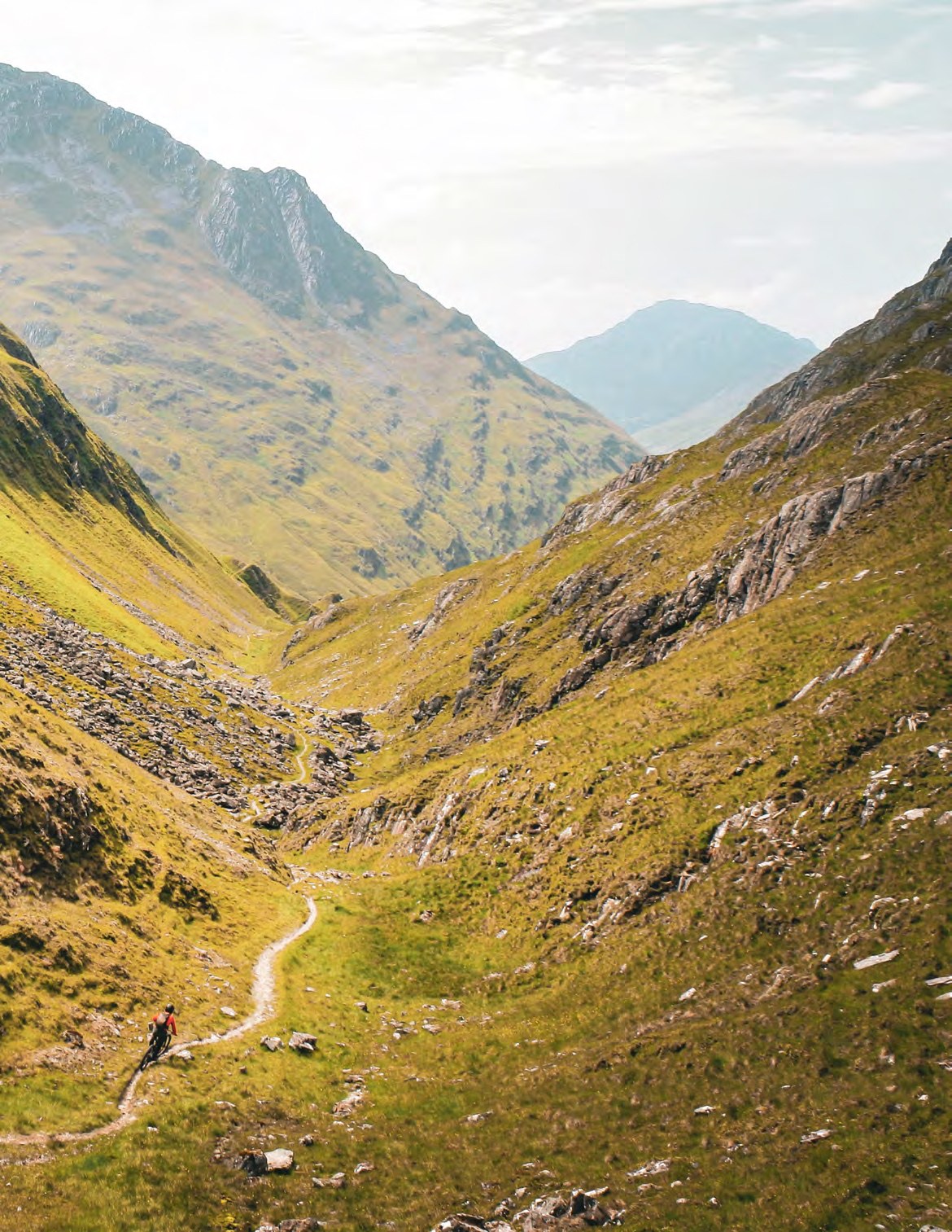Descending Beinn Fhada's switchbacks above Glen Shiel — Issue 167