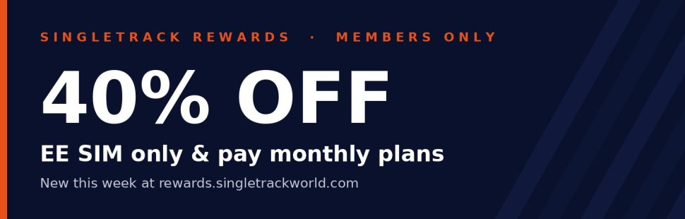 EE Mobile 40% off SIM only and pay monthly plans via Singletrack Rewards