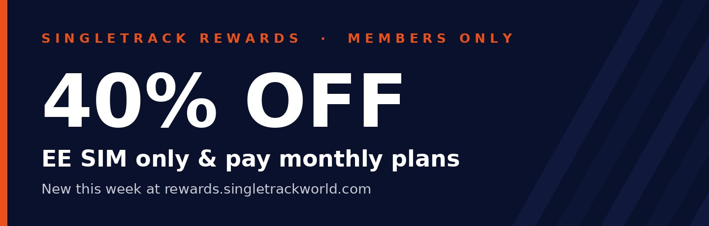 EE Mobile 40% off SIM only and pay monthly plans via Singletrack Rewards