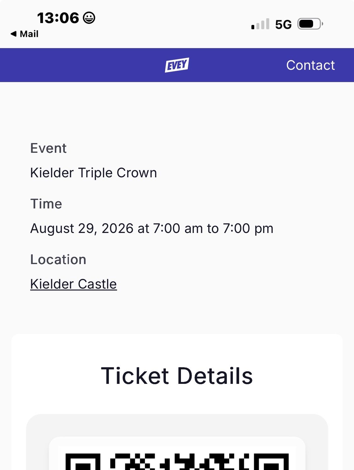 Kielder Double Crown 29th August – 1 x entry ticket